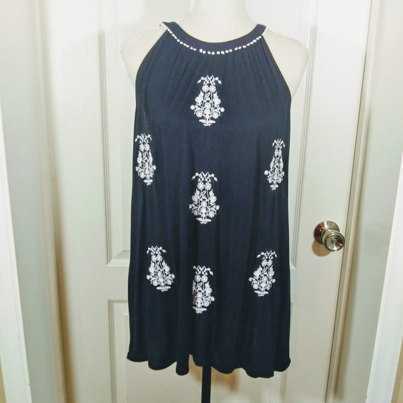 LOFT Tops - Ann Taylor Loft Navy Career Top Blouse Size LP